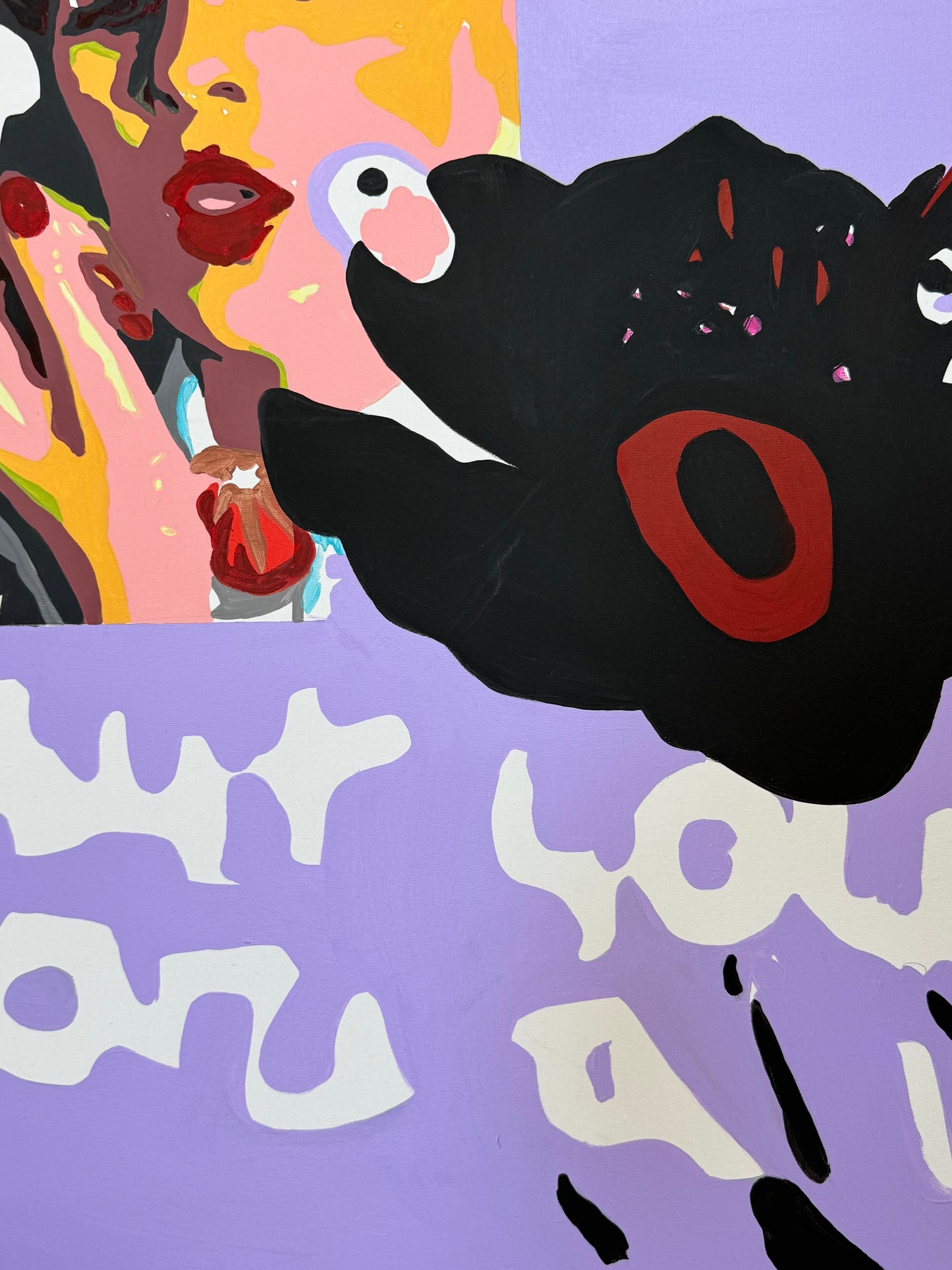 In his own words, 100x70 cm, acrylic on canvas, 2023.