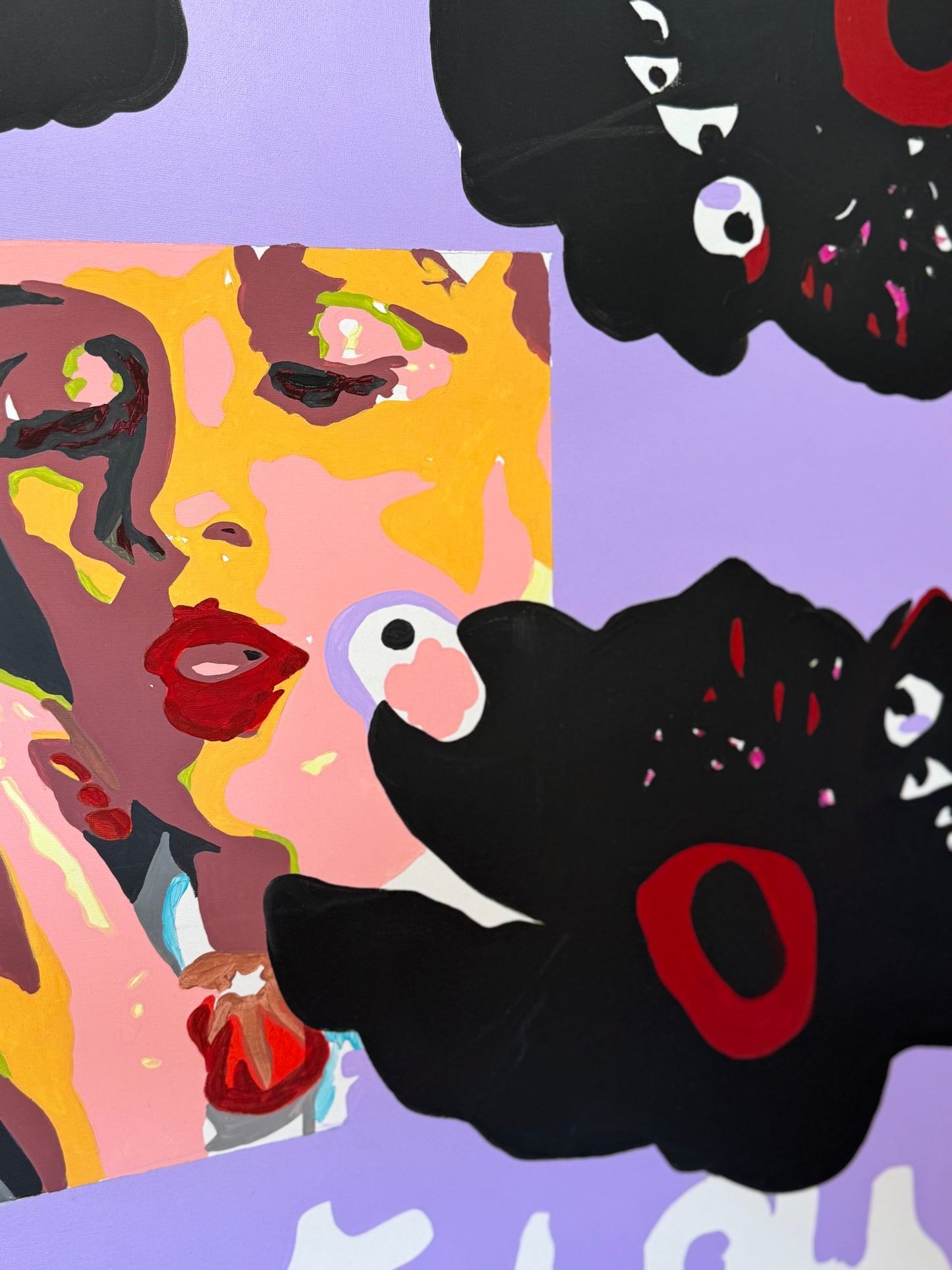 In his own words, 100x70 cm, acrylic on canvas, 2023.